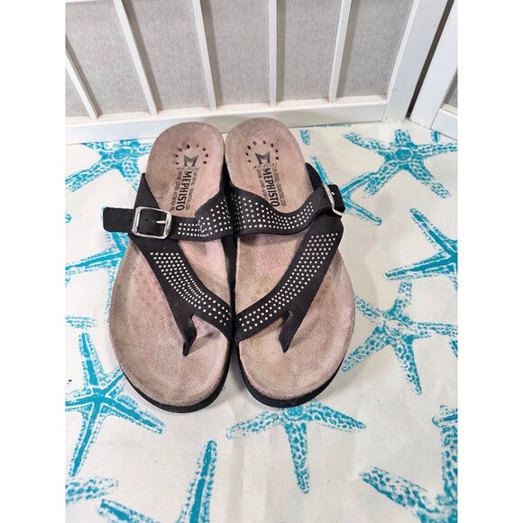 MEPHISTO CUSHIONED SANDALS - Picture 1 of 12